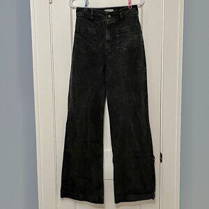Sezane Black Flare & Wide Leg Jeans